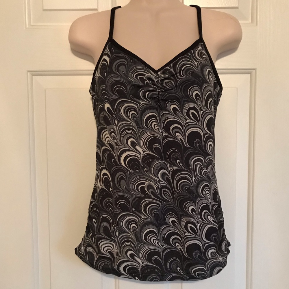 Prana yoga/workout top with built in shelf bra